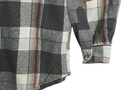 90s USA製 ペンドルトン チェック 長袖 ウール シャツ メンズ XL / 古着 オールド エルボーパッチ ポケット付き マルチカラー 大きいサイズ
