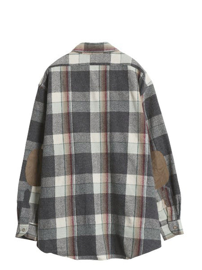 90s USA製 ペンドルトン チェック 長袖 ウール シャツ メンズ XL / 古着 オールド エルボーパッチ ポケット付き マルチカラー 大きいサイズ