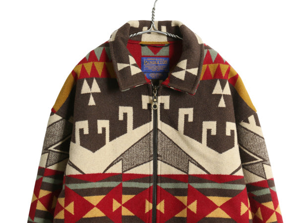 90s 00s USA製 ★ ぺンドルトン ブランケット ジャケット メンズ L / HIGH GRADE WESTERN WEAR ネイティブ柄 ウール チマヨ ラグ ブルゾン