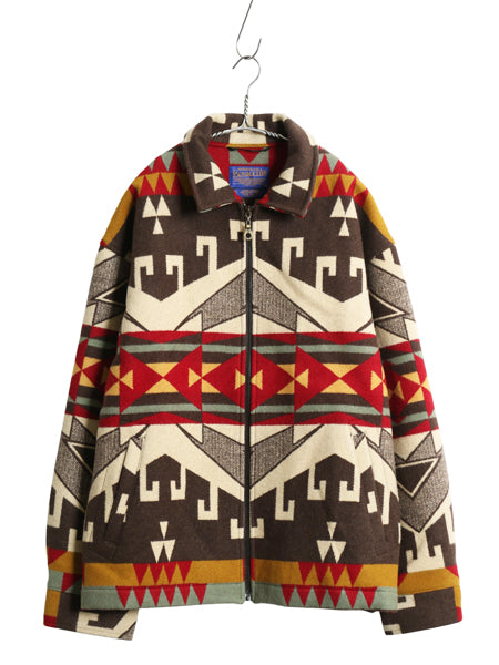90s 00s USA製 ★ ぺンドルトン ブランケット ジャケット メンズ L / HIGH GRADE WESTERN WEAR ネイティブ柄 ウール チマヨ ラグ ブルゾン