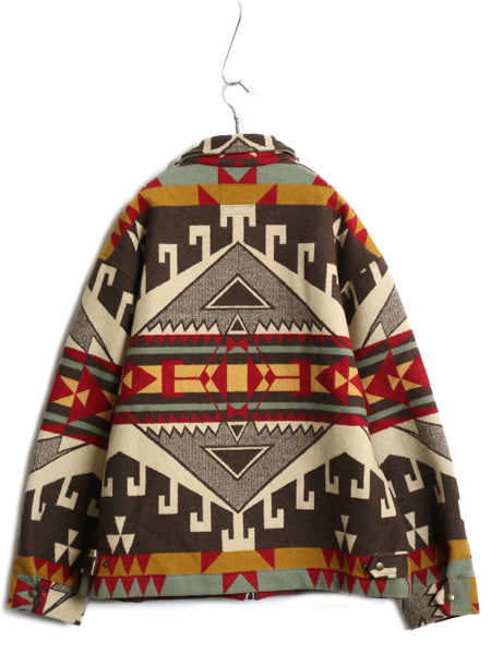 90s 00s USA製 ★ ぺンドルトン ブランケット ジャケット メンズ L / HIGH GRADE WESTERN WEAR ネイティブ柄 ウール チマヨ ラグ ブルゾン