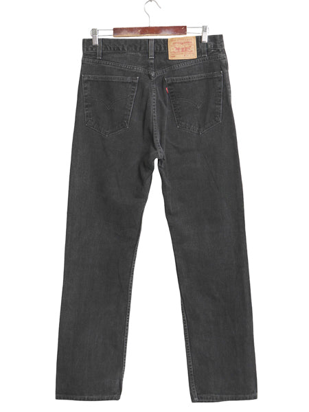 00s USA製 リーバイス 505 ブラック デニム パンツ メンズ 33 32 オールド ジーンズ ジーパン Gパン スリム ストレート ボトムス 黒 赤タブ