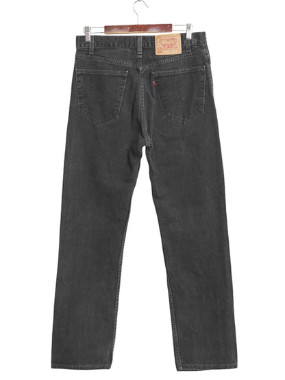 00s USA製 リーバイス 505 ブラック デニム パンツ メンズ 33 32 オールド ジーンズ ジーパン Gパン スリム ストレート ボトムス 黒 赤タブ