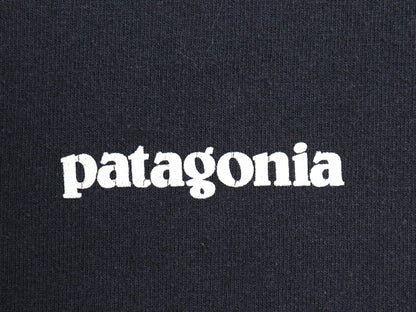 パタゴニア 両面 プリント 半袖 Tシャツ メンズ L 古着 19年製 アウトドア P6 ボックスロゴ バックプリント カットソー シンプル ネイビー