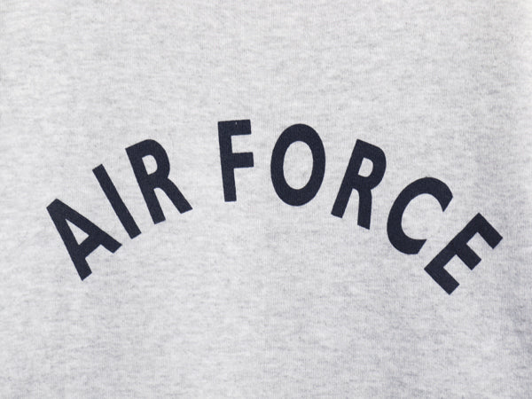 USA製 米軍実物 US AIR FORCE プリント スウェット メンズ XS 15年製 トレーナー 裏起毛 エアフォース ミリタリー 軍物 空軍 霜降り グレー