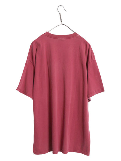 00s ナイキ スモール スウッシュ 刺繍 半袖 Tシャツ メンズ XL / オールド ワンポイント ヘビーウェイト コットン カットソー 大きいサイズ