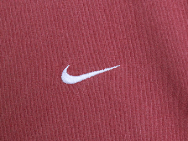 00s ナイキ スモール スウッシュ 刺繍 半袖 Tシャツ メンズ XL / オールド ワンポイント ヘビーウェイト コットン カットソー 大きいサイズ