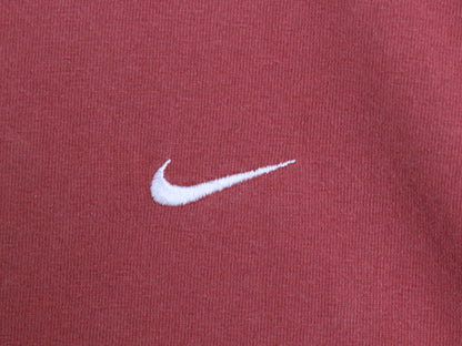 00s ナイキ スモール スウッシュ 刺繍 半袖 Tシャツ メンズ XL / オールド ワンポイント ヘビーウェイト コットン カットソー 大きいサイズ