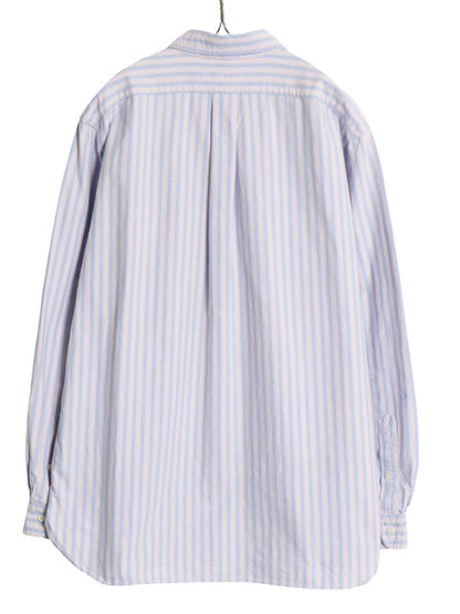 00s ラルフローレン ストライプ 長袖 ボタンダウン シャツ メンズ L / オールド ポロ CLASSIC FIT オックスフォード ポニー ワンポイント