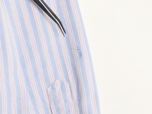 00s ラルフローレン ストライプ 長袖 ボタンダウン シャツ メンズ L / オールド ポロ CLASSIC FIT オックスフォード ポニー ワンポイント