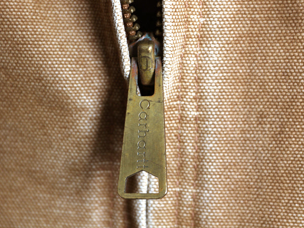 US企画 カーハート ダック シエラ ジャケット メンズ L 程 ワーク フルジップ フード パーカー 裏 ボア パイル フリース ブルゾン ブラウン