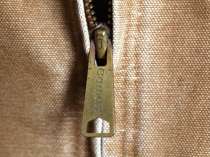 US企画 カーハート ダック シエラ ジャケット メンズ L 程 ワーク フルジップ フード パーカー 裏 ボア パイル フリース ブルゾン ブラウン