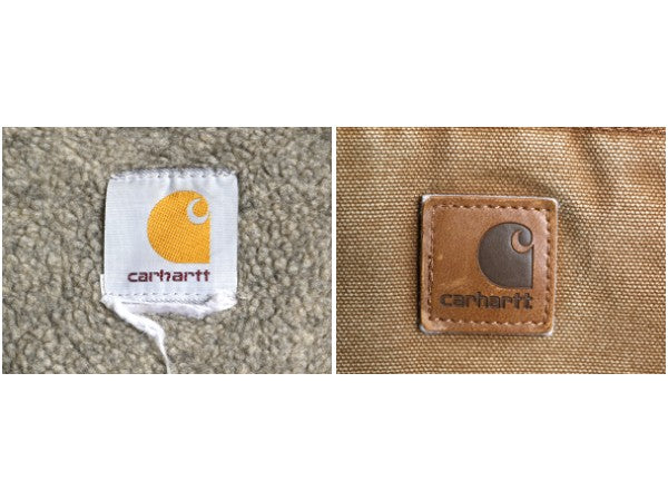 US企画 カーハート ダック シエラ ジャケット メンズ L 程 ワーク フルジップ フード パーカー 裏 ボア パイル フリース ブルゾン ブラウン