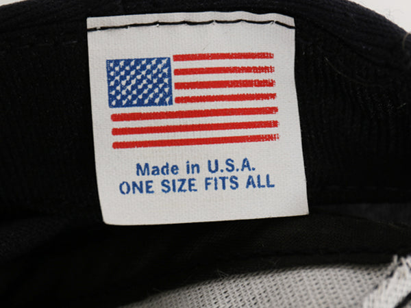 デッドストック USA製 USCG ワッペン 刺繍 ベースボール キャップ フリーサイズ 帽子 沿岸警備隊 ミリタリー 軍物 トラッカー ハット 濃紺