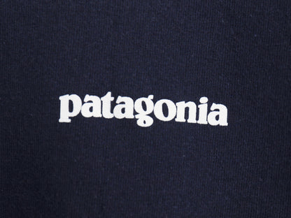 パタゴニア 両面 プリント 半袖 Tシャツ メンズ S / 21年製 アウトドア P6 ボックスロゴ バックプリント カットソー トップス シンプル 紺