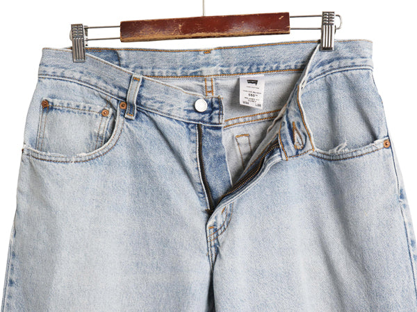 00's リーバイス 550 デニム パンツ メンズ 34 28 古着 オールド リラックス フィット ワイド テーパード ジーンズ ジーパン Gパン 赤タブ