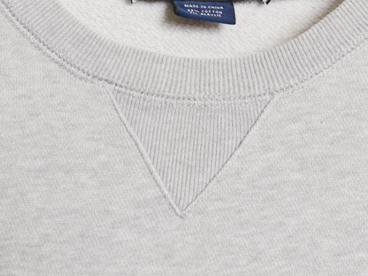 ラルフローレン 前V スウェット レディース XL / ポロ スポーツ トレーナー 裏起毛 ワンポイント ポニー 刺繍 無地 グレー 大きいサイズ 灰