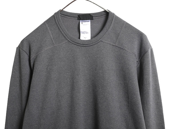 パタゴニア キャプリーン 4 エクスペディション ウェイト クルー メンズ L 11年製 長袖 Tシャツ 裏 フリース カットソー ストレッチ グレー