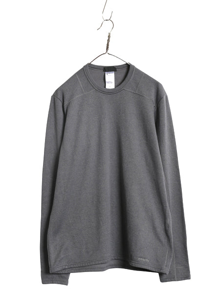 パタゴニア キャプリーン 4 エクスペディション ウェイト クルー メンズ L 11年製 長袖 Tシャツ 裏 フリース カットソー ストレッチ グレー