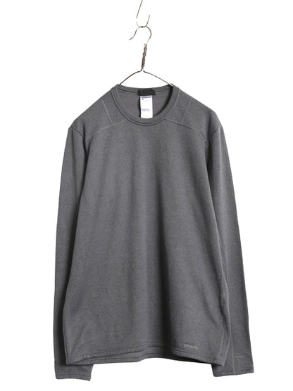 パタゴニア キャプリーン 4 エクスペディション ウェイト クルー メンズ L 11年製 長袖 Tシャツ 裏 フリース カットソー ストレッチ グレー
