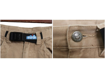 カブー コットン クライミング ショーツ メンズ S 古着 アウトドア ショートパンツ 短パン イージーパンツ ダック ノータック ボトムス 茶
