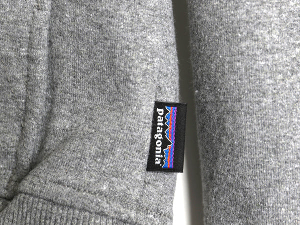 パタゴニア プリント スウェット フード パーカー メンズ М / 18年製 トレーナー ストレッチ プルオーバー ヘビーウェイト 裏起毛 グレー