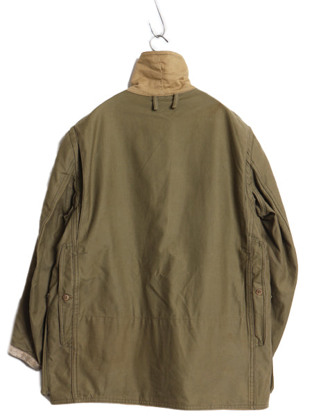 70s ★ American Field ハンティング ジャケット メンズ M 古着 ヴィンテージ アウトドア コットン ダック 襟コーデュロイ カーキ オリーブ