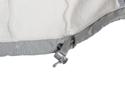 ノースフェイス デナリ ジャケット レディース S アウトドア フリース ナイロン フルジップ ブルゾン ハイネック アウター ツートン 白 灰