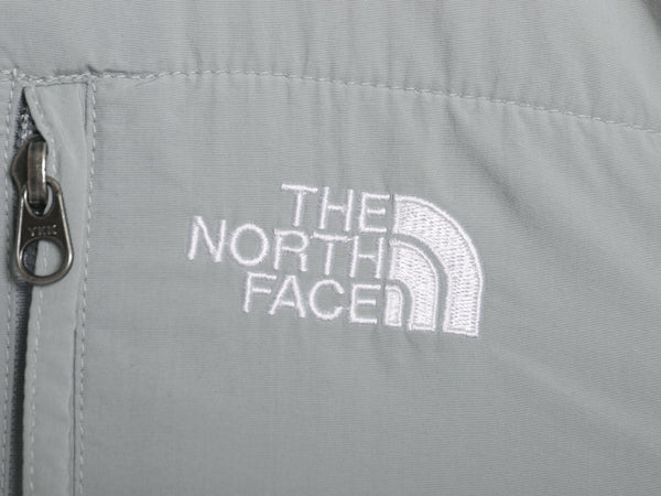 ノースフェイス デナリ ジャケット レディース S アウトドア フリース ナイロン フルジップ ブルゾン ハイネック アウター ツートン 白 灰