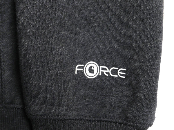 US企画 カーハート フォース プリント スウェット パーカー メンズ L 古着 ワーク トレーナー 裏起毛 プルオーバー ミドルウェイト グレー