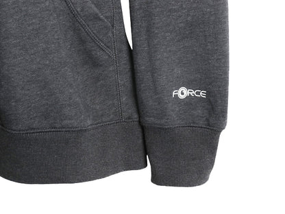 US企画 カーハート フォース プリント スウェット パーカー メンズ L 古着 ワーク トレーナー 裏起毛 プルオーバー ミドルウェイト グレー