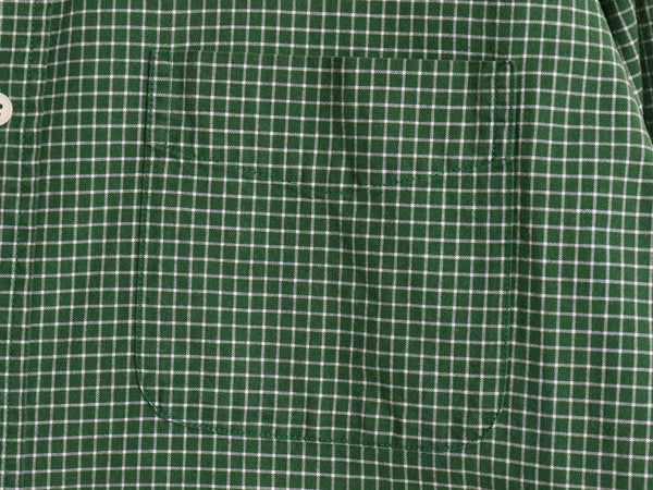 90s 00s Abercrombie&Fitch チェック 長袖 ボタンダウン シャツ メンズ XL コットン オックスフォード ポケット付き ツートン 大きいサイズ