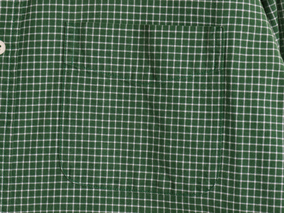 90s 00s Abercrombie&Fitch チェック 長袖 ボタンダウン シャツ メンズ XL コットン オックスフォード ポケット付き ツートン 大きいサイズ