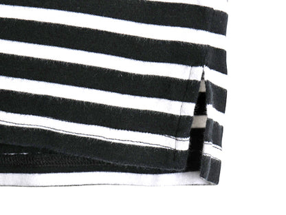 00s ローレン ラルフローレン ボートネック ボーダー 5分袖 Tシャツ レディース M ポロ オールド ストレッチ コットン カットソー ツートン
