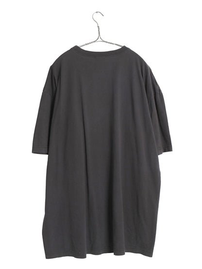 アディダス プリント 半袖 Tシャツ メンズ XXL / 古着 ヘビーウェイト コットン カットソー 大きいサイズ シンプル ブラック トレフォイル