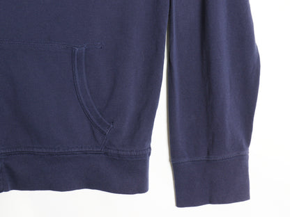 00s ビッグポニー ポロ ラルフローレン 鹿の子 フード パーカー ジャケット メンズ XXL オールド フルジップ ワンポイント 大きいサイズ 紺