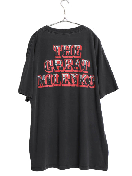 90s USA製 ★ インセインクラウンポッシー ピエロ プリント Tシャツ メンズ XL / 古着 オールド 当時物 ヒップホップ ラップ WILD OATS 黒