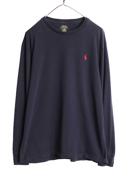 ポロ ラルフローレン 長袖 Tシャツ メンズ M / ロンT ロングスリーブ コットン ワンポイント ポニー カットソー インナー シングルステッチ