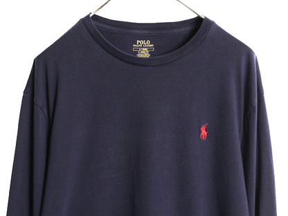 ポロ ラルフローレン 長袖 Tシャツ メンズ M / ロンT ロングスリーブ コットン ワンポイント ポニー カットソー インナー シングルステッチ