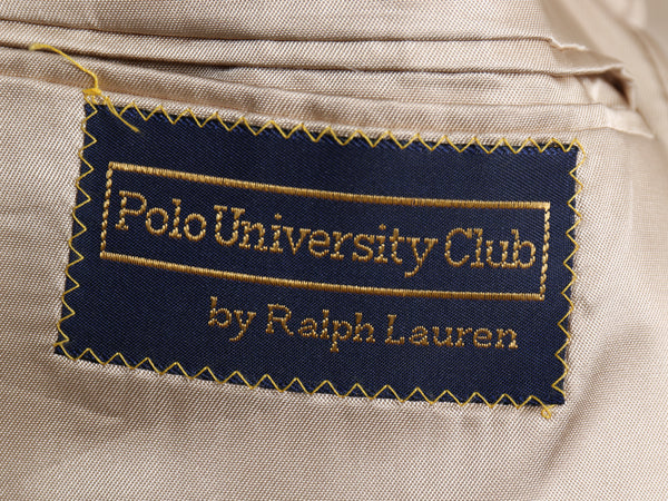 90s USA製 POLO UNIVERSITY CLUB ラルフローレン テーラード ジャケット メンズ M 程/ オールド ポロ ブレザー ウール 千鳥格子 チェック