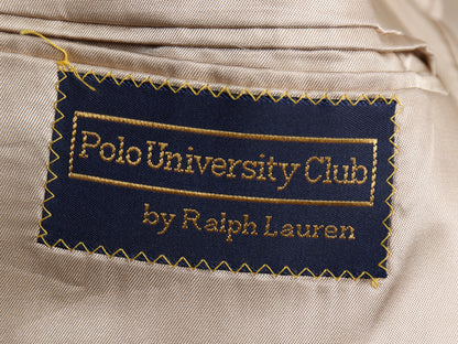 90s USA製 POLO UNIVERSITY CLUB ラルフローレン テーラード ジャケット メンズ M 程/ オールド ポロ ブレザー ウール 千鳥格子 チェック