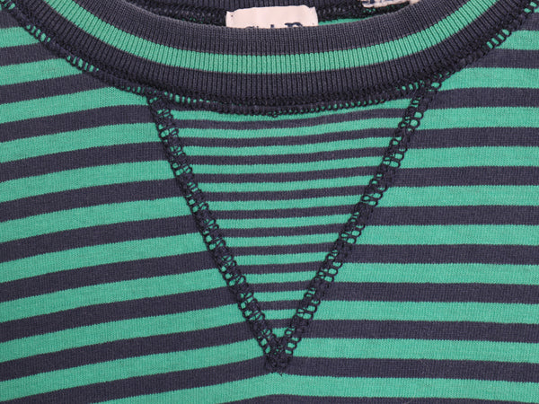 90s オールド ギャップ ボーダー 長袖 Tシャツ メンズ L 程/ 旧タグ ロンT 前V カットソー ロングスリーブ ゆったり ツートン カットソー
