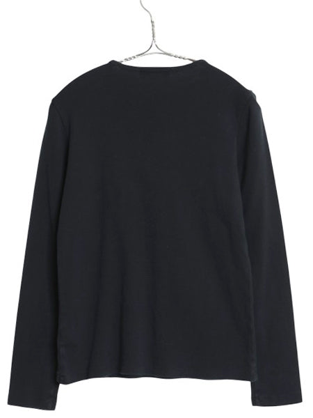 00s ローレン ラルフローレン 長袖 Tシャツ レディース M / オールド ロンT コットン ストレッチ リブ編み カットソー ロングスリーブ 黒