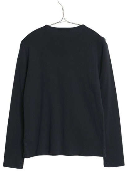 00s ローレン ラルフローレン 長袖 Tシャツ レディース M / オールド ロンT コットン ストレッチ リブ編み カットソー ロングスリーブ 黒