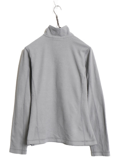 パタゴニア マイクロD ハーフジップ フリース プルオーバー レディース M / 19年製 アウトドア ロンT 長袖 Tシャツ ハイネック インナー 灰