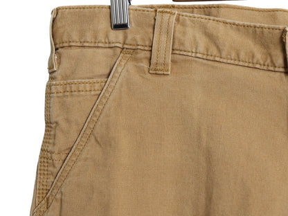 カーハート キャンバス ショートパンツ メンズ 36 / ワーク ストレッチ コットン ショーツ 短パン ダック ハーフパンツ ゆったり ブラウン