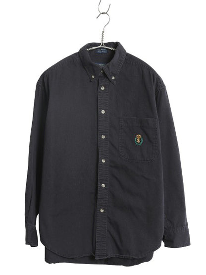 80s チャップス ラルフローレン ボタンダウン 長袖 シャツ メンズ M ヴィンテージ ポロ 長袖シャツ ワンポイント コットン チノ ワイシャツ