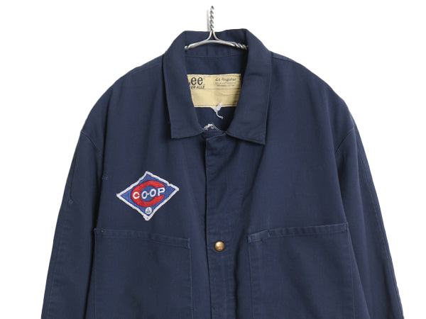 70s USA製 ★ Lee UNION ALLS オールインワン 44 メンズ XL / 古着 ヴィンテージ ワーク ツナギ ペインター パンツ コットン ピケ TALON 紺