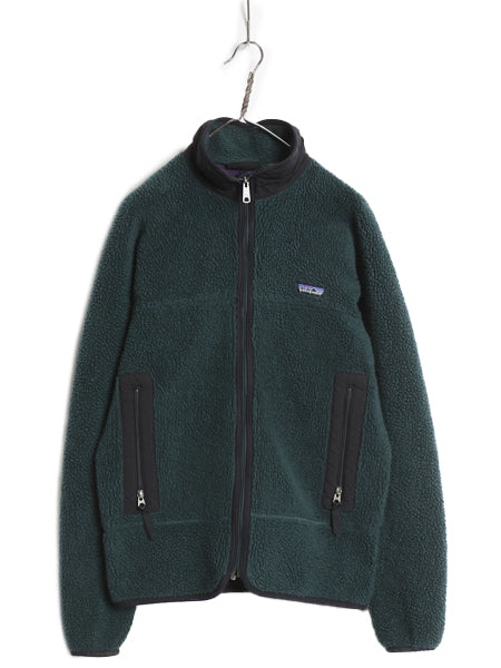 90s USA製 ★ パタゴニア レトロX フリース ジャケット メンズ M / オールド 95年製 初期型 前期 パイル アウドドア ブルゾン ハンター 黒