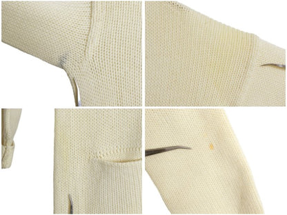 50s 60s ★ レタード ニット カーディガン メンズ L / ヴィンテージ ウール セーター 前開き アワード カレッジ ナチュラル ポケット付き